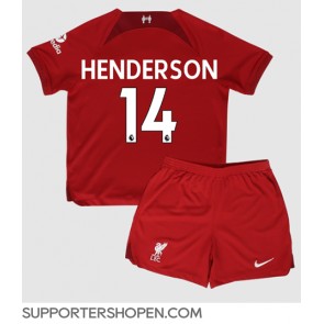 Liverpool Jordan Henderson #14 Hemmatröja Barn 2022-23 Kortärmad (+ korta byxor)